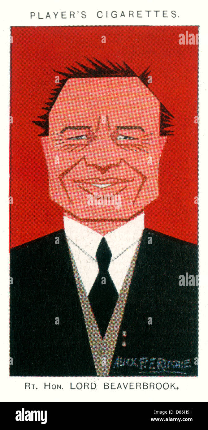 Lord Beaverbrook - Britischer Politiker Stockfoto