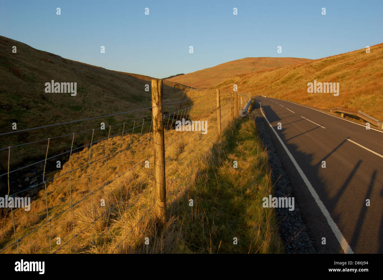 Die Krähe Roas über Campsie Glen in East Dunbartonshire, Schottland Stockfoto