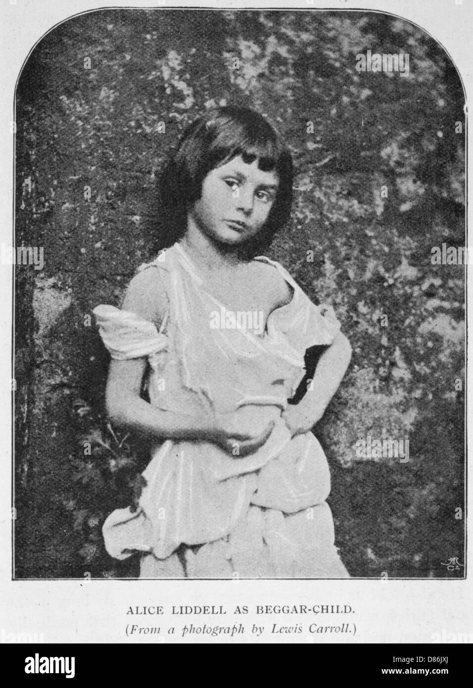Alice als Beggar Girl Stockfoto