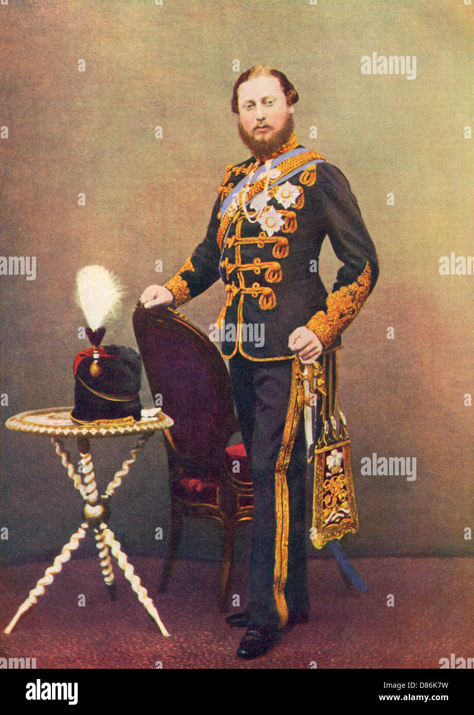 EDWARD VII/10TH HUSSARS Stockfoto