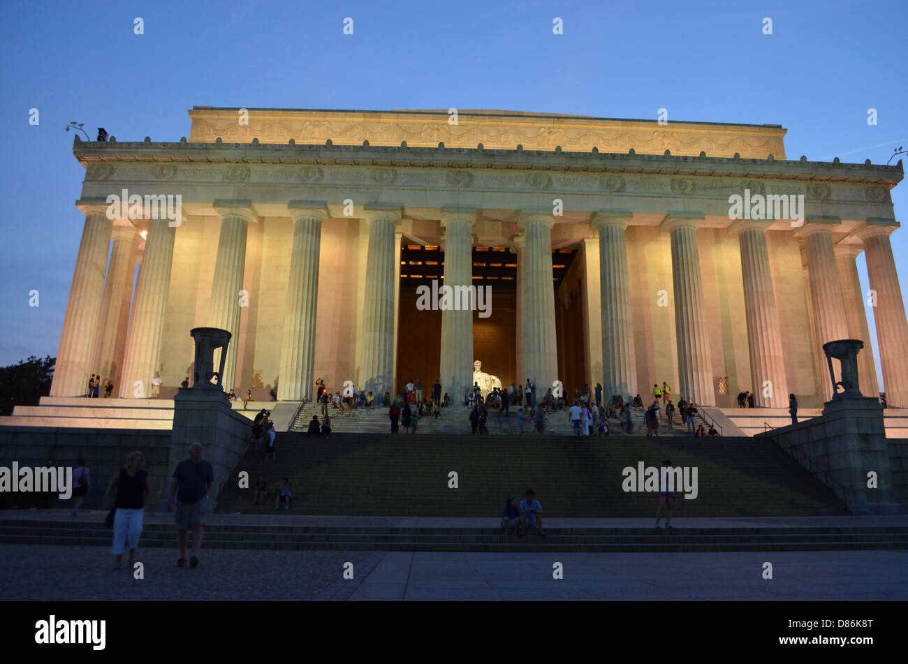 Abraham Lincoln Memorial in Washington D.C. Stockfoto