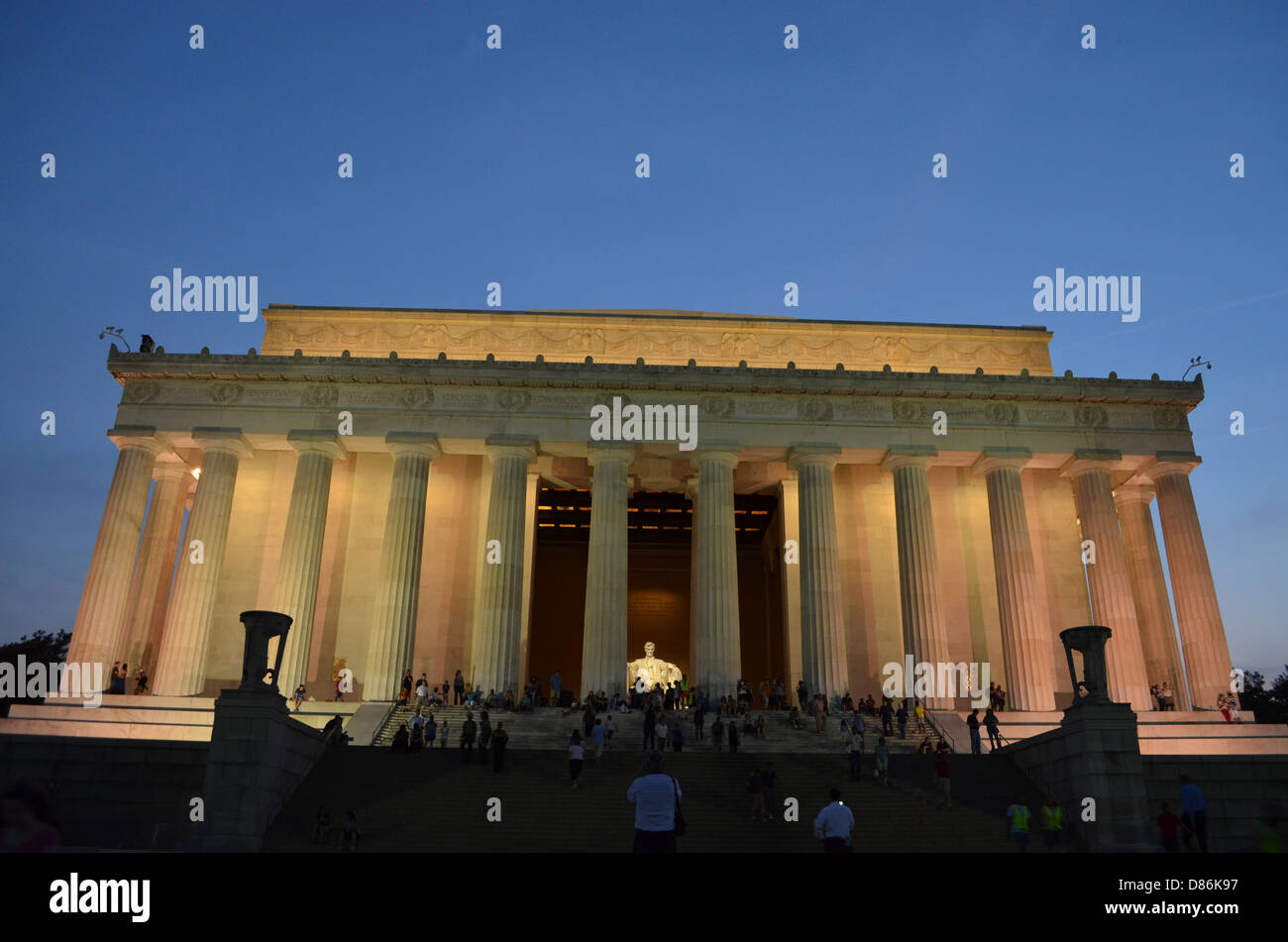 Abraham Lincoln Memorial in Washington D.C. Stockfoto