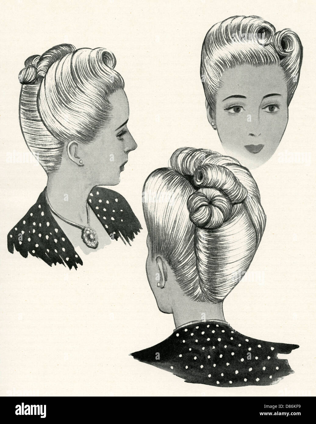 Frisuren Der 40er Jahre Stockfotos Und Bilder Kaufen Alamy