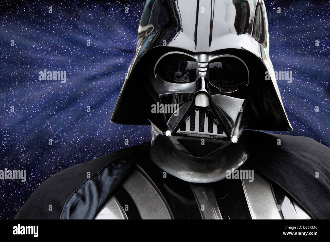 Darth Vader Figur aus Star Wars Serie von Filmen Stockfoto