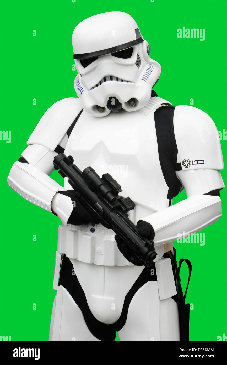 Star Wars Imperial Stormtrooper-Ausschnitt Stockfoto Star Wars Imperial Stormtrooper-Ausschnitt Stockfoto