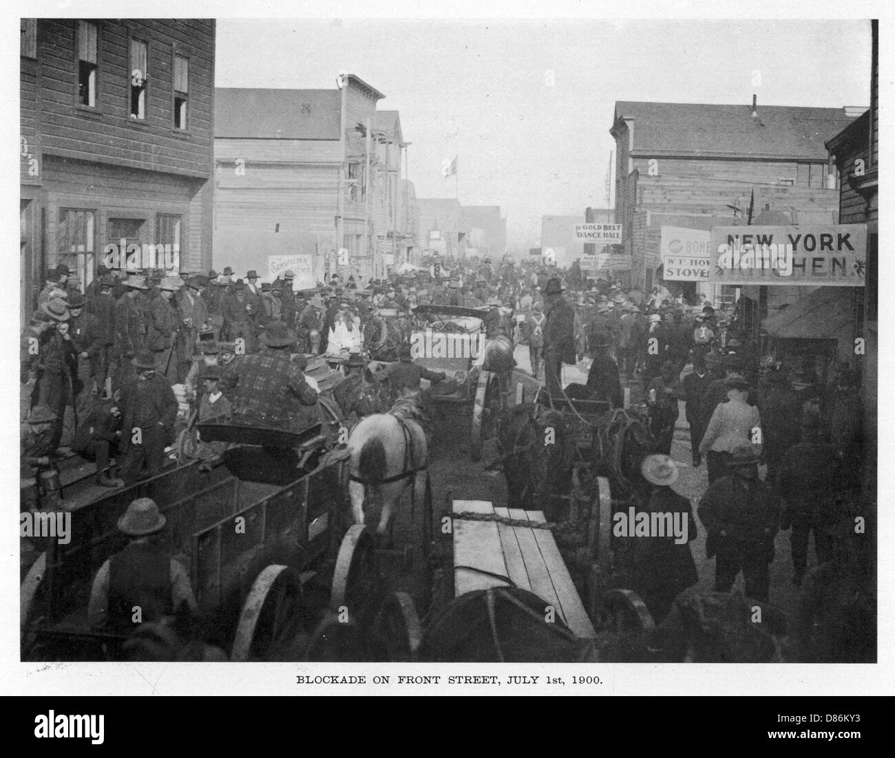 Klondike Nome Juli 1900 Stockfoto