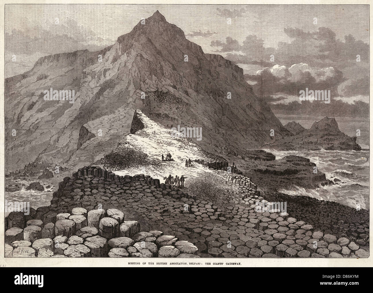 Giants Causeway Stockfoto