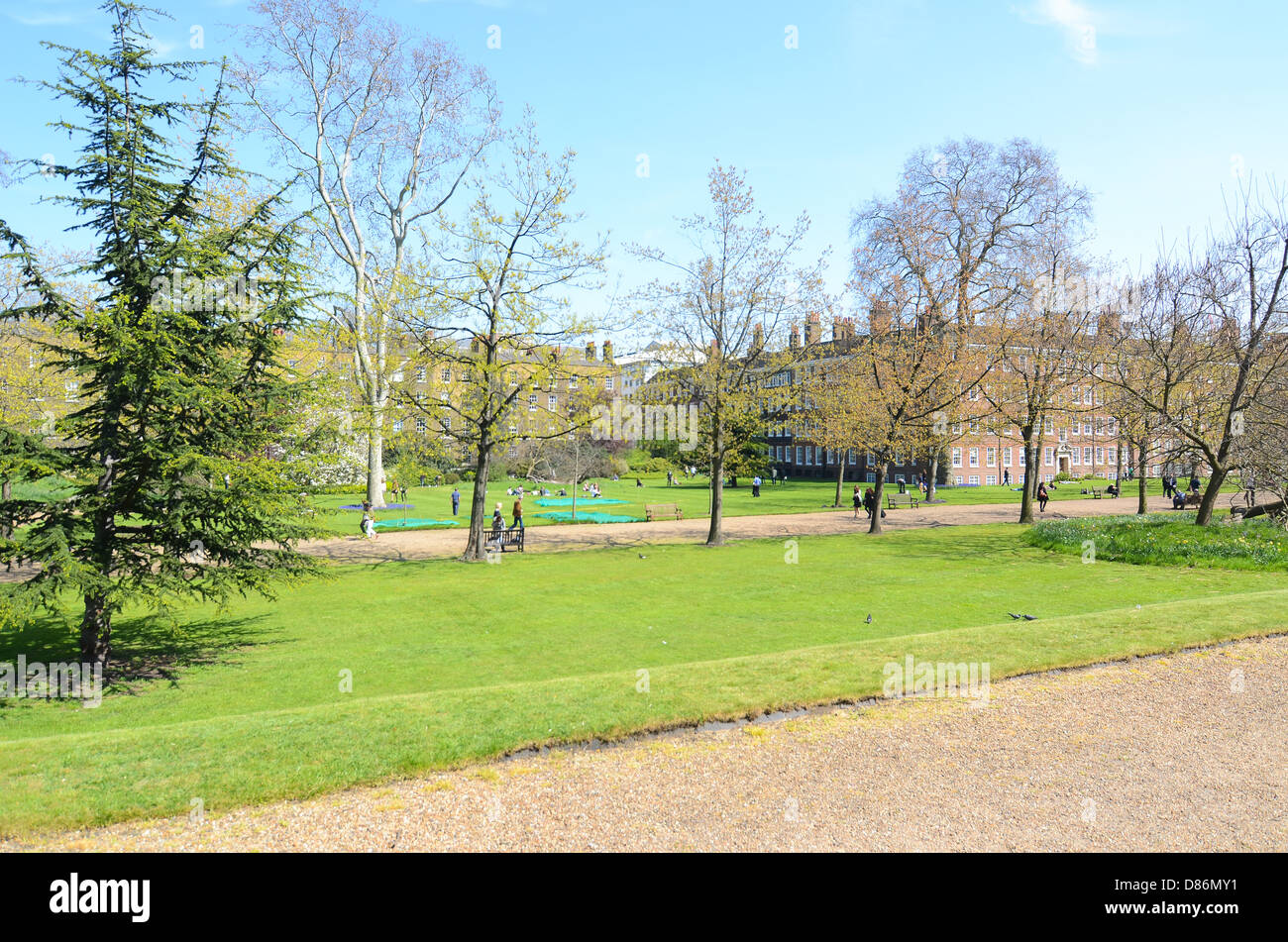 Grays Inn Gärten in central London, UK. Stockfoto