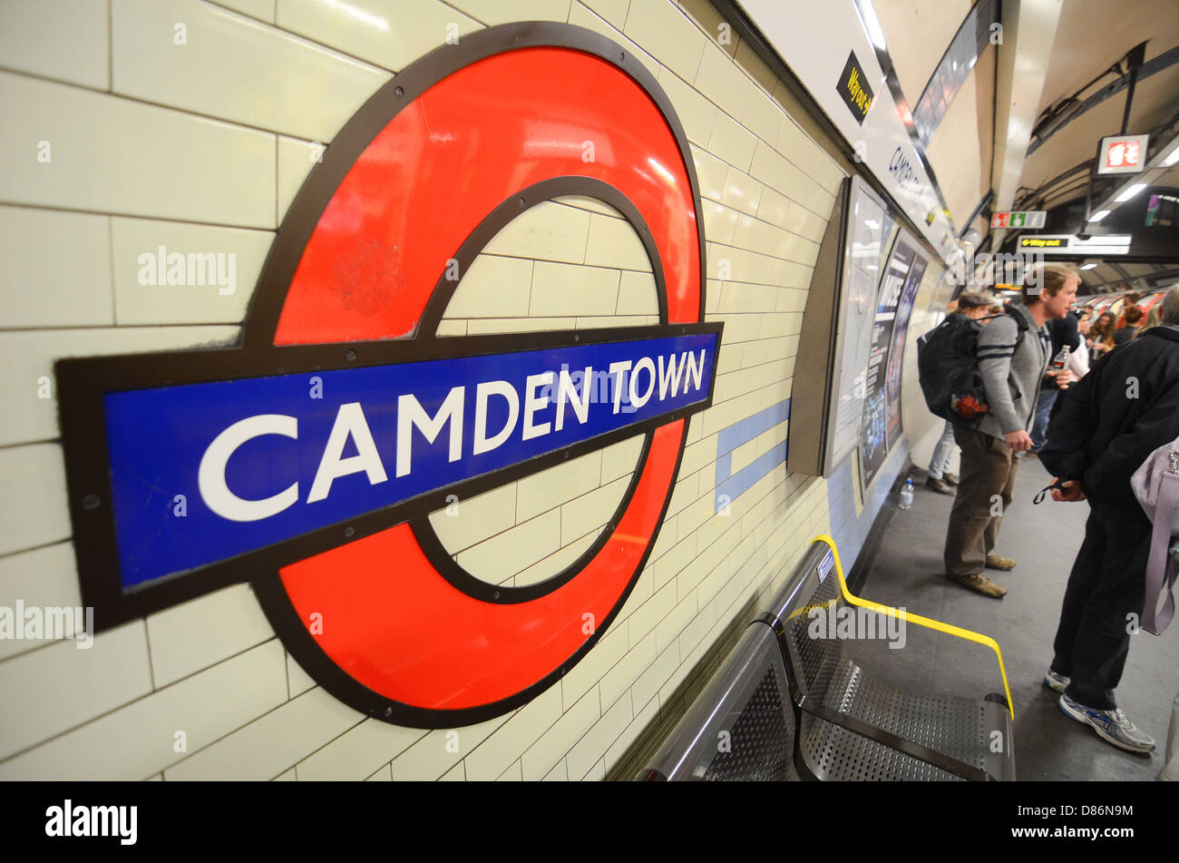 U-Bahnstation Camden Town in London, Vereinigtes Königreich. Stockfoto