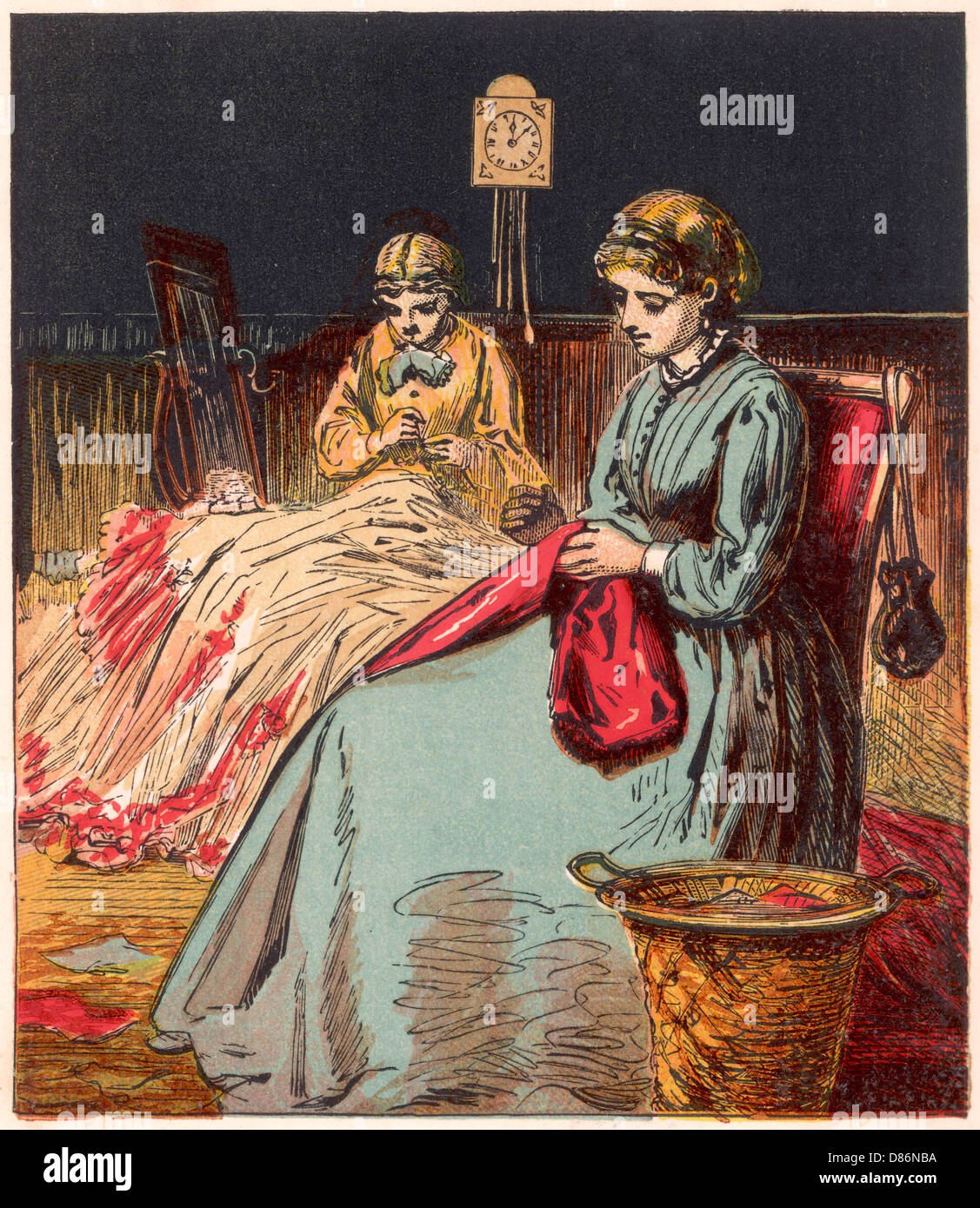 DRESSMAKING FÜR FRAUEN, 1867 Stockfoto