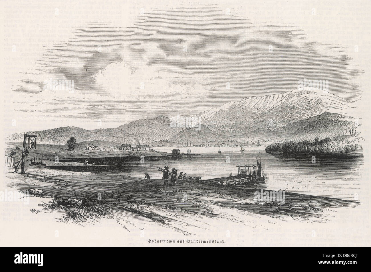 HOBART, 1847 Stockfoto