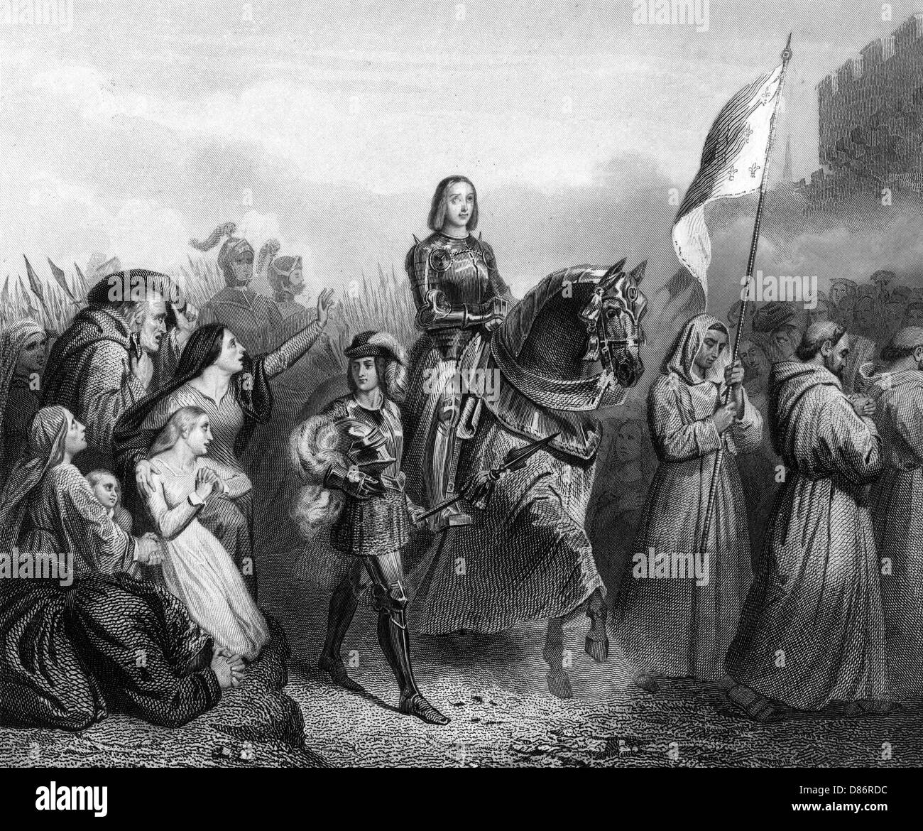 JOAN VON ARC, ORLEANS Stockfoto