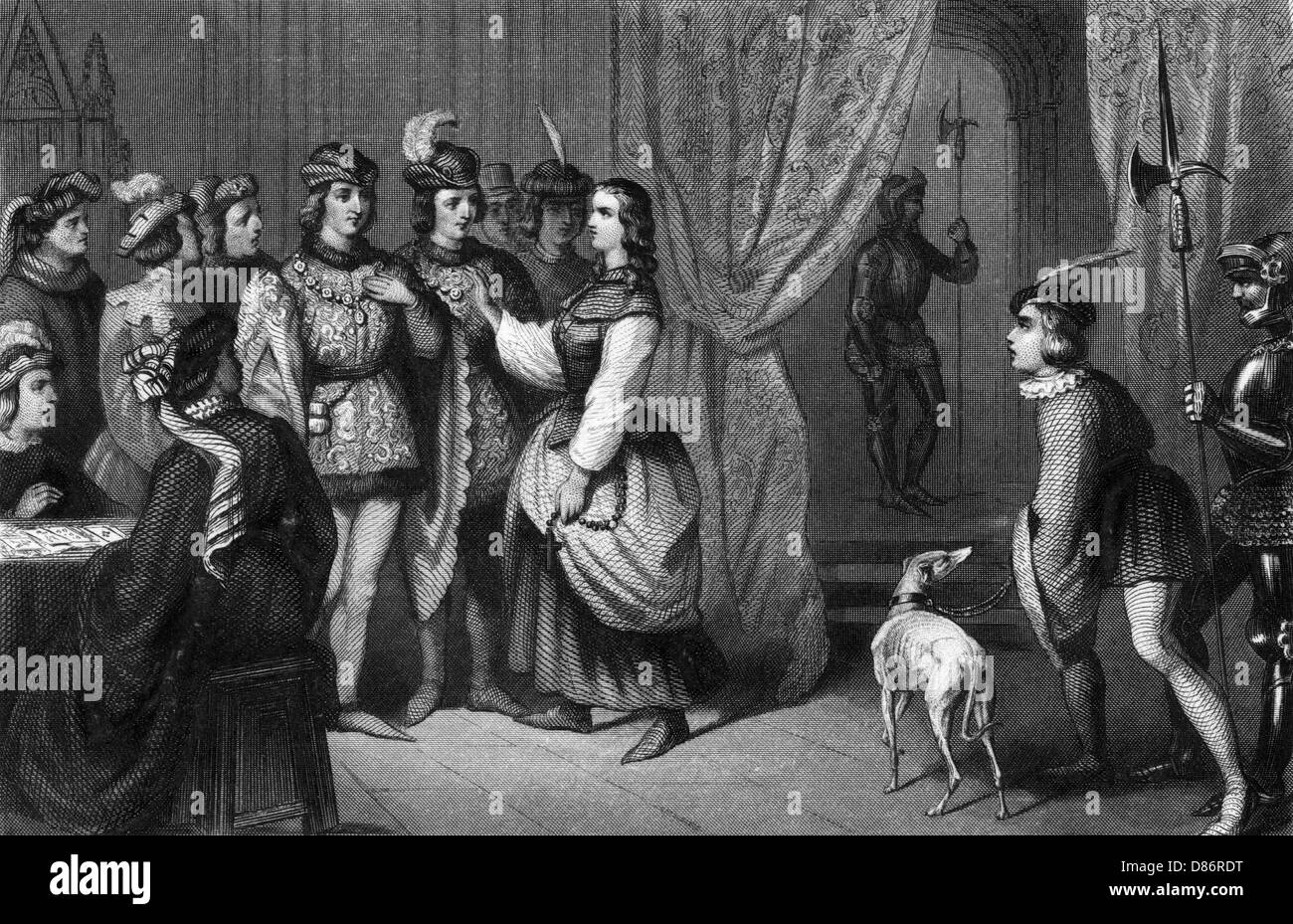 JOAN VON ARC IDENTIFIZIERT Stockfoto