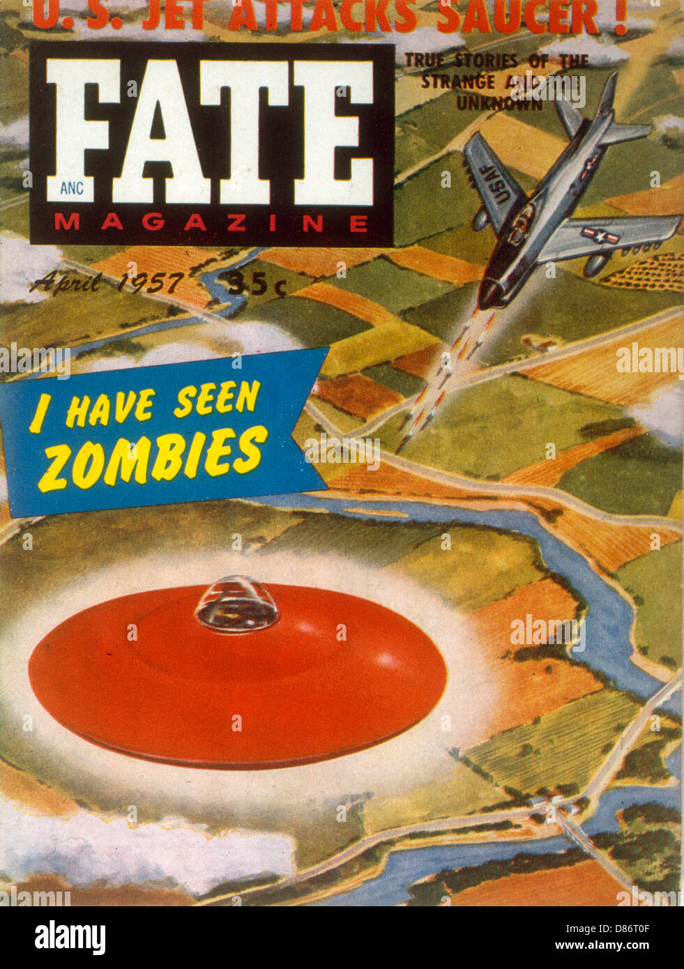 UFOS/USA LUFTWAFFENSTÜTZPUNKT Stockfoto