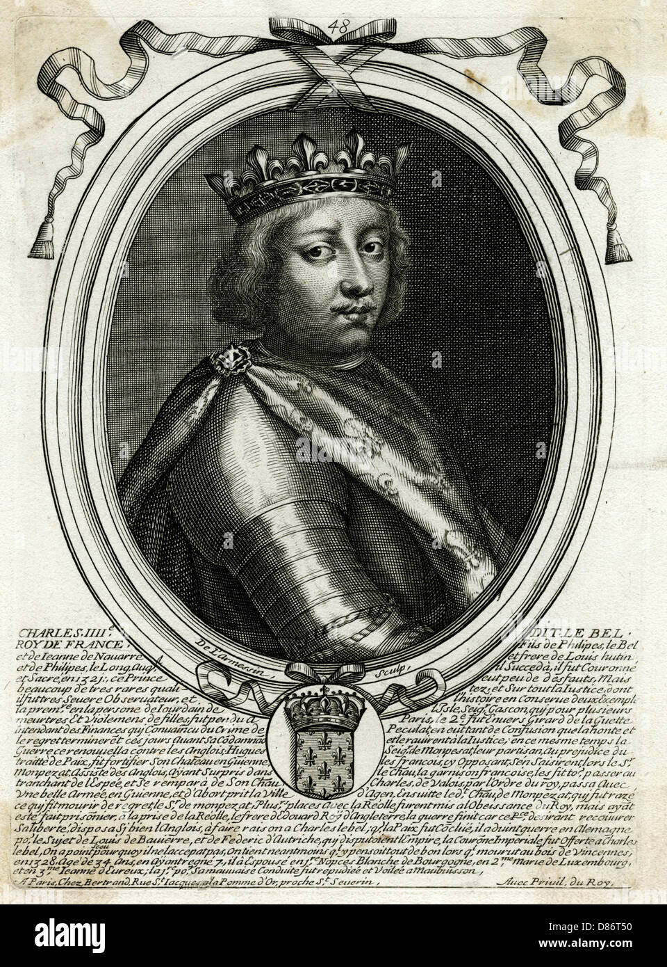 KARL IV. VON FRANKREICH Stockfoto