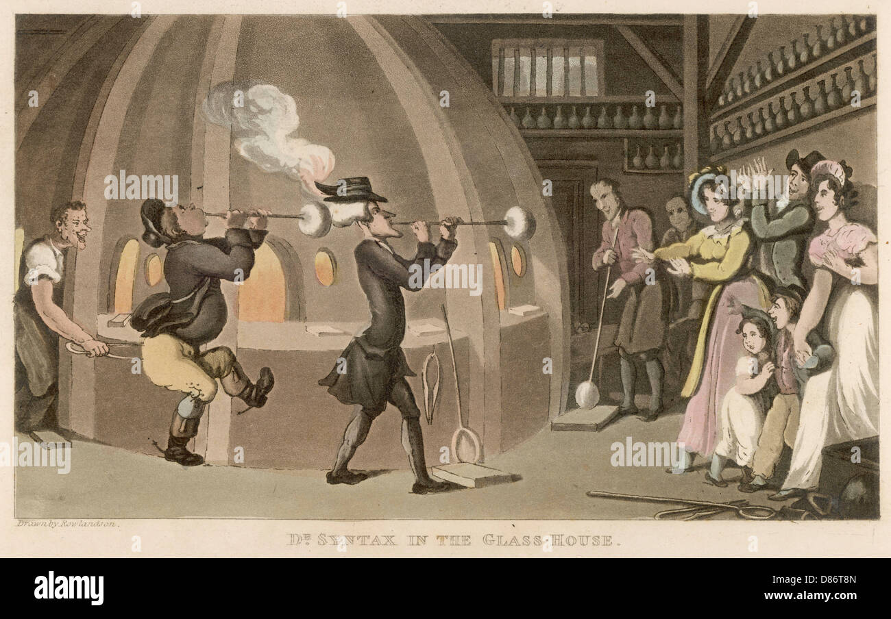 Dr. Syntax im Glashaus Stockfoto