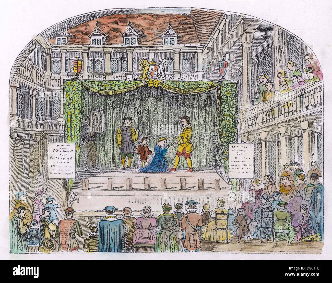 16. C spielen In Inn Hof Stockfoto