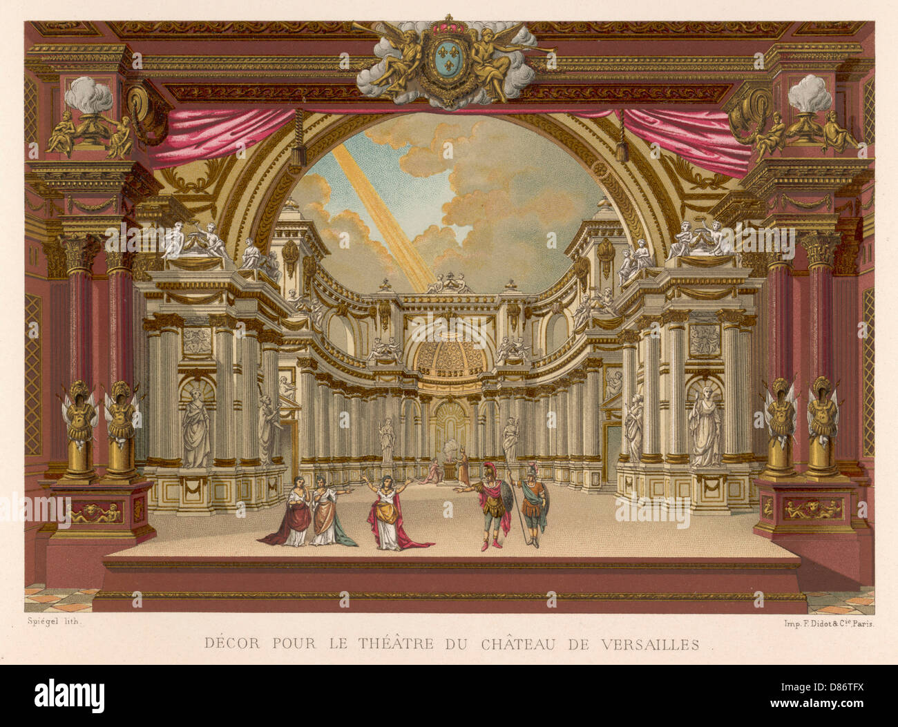 VERSAILLES THEATER 1685 Stockfoto