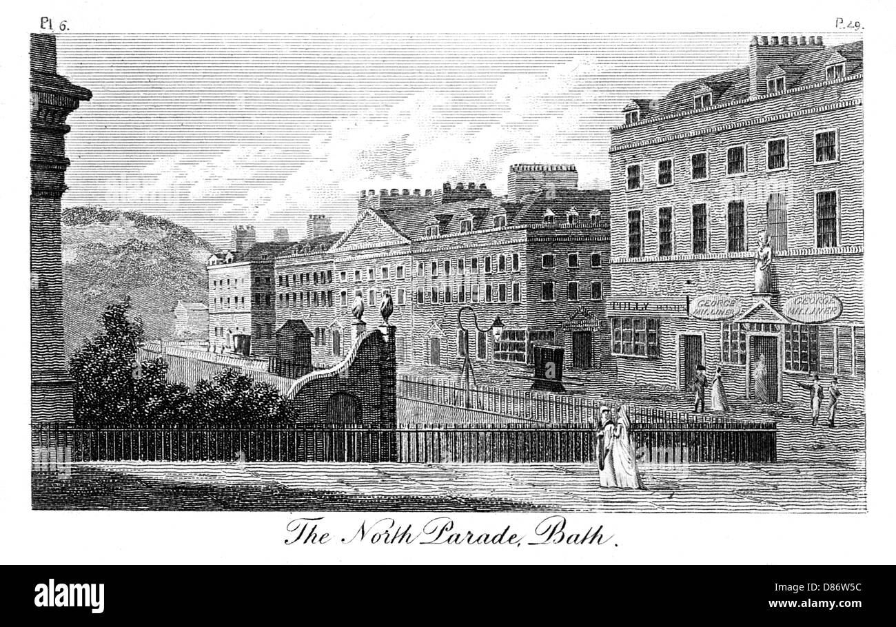 BAD/NORTH PARADE 1803 Stockfoto