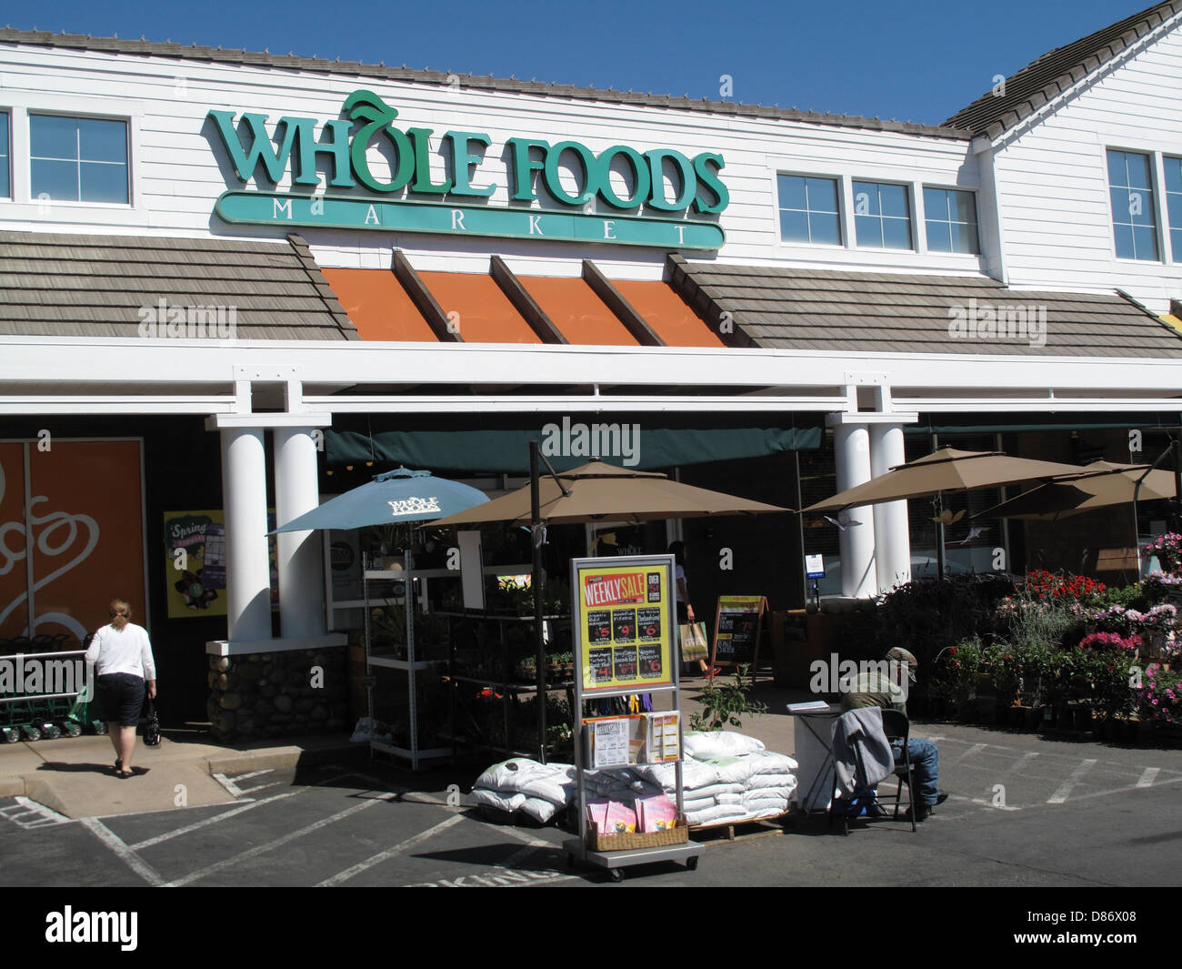 Whole Foods Market in Los Gatos, Kalifornien Stockfoto