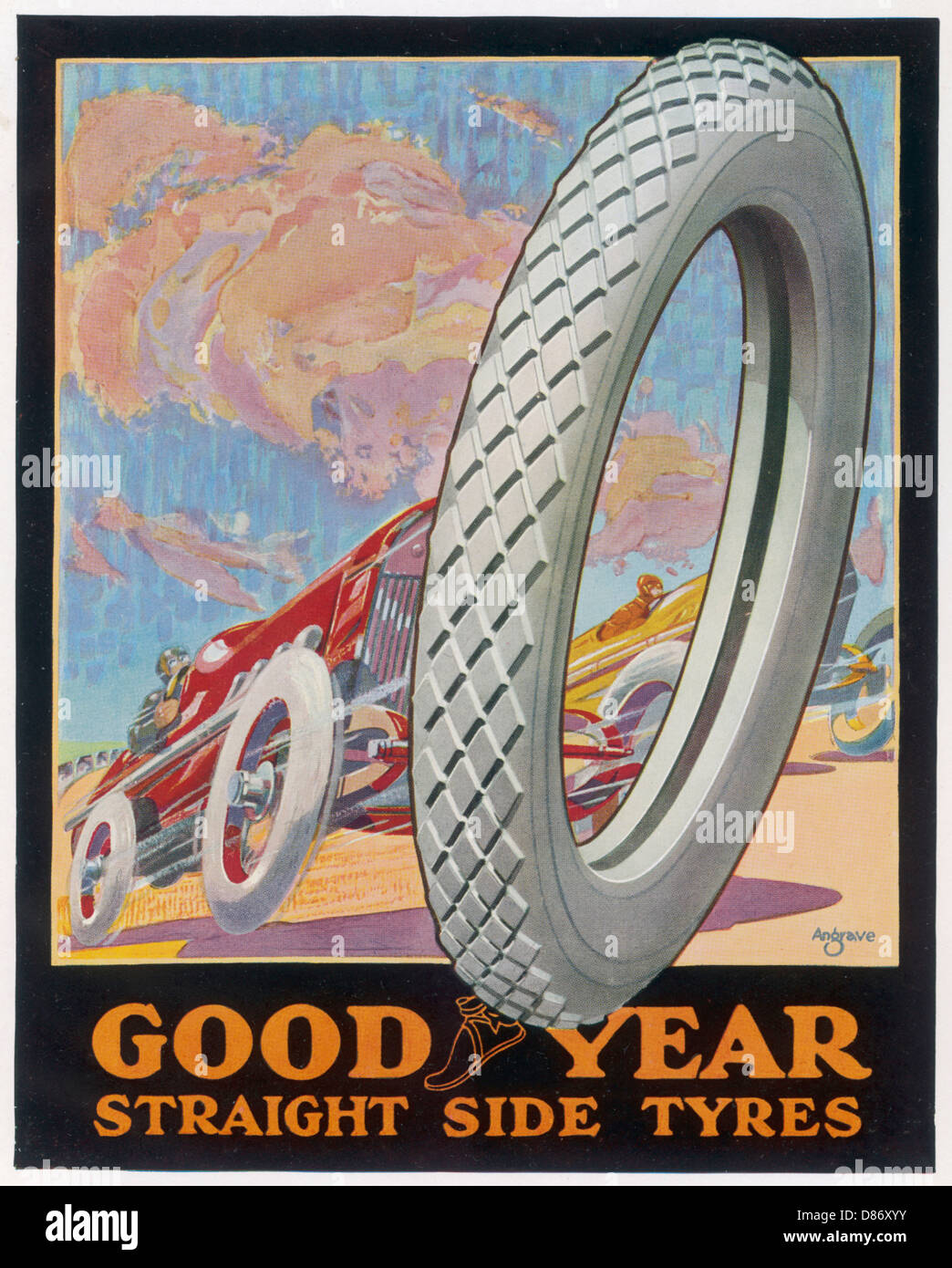 Anzeige Goodyear Reifen Stockfotografie - Alamy