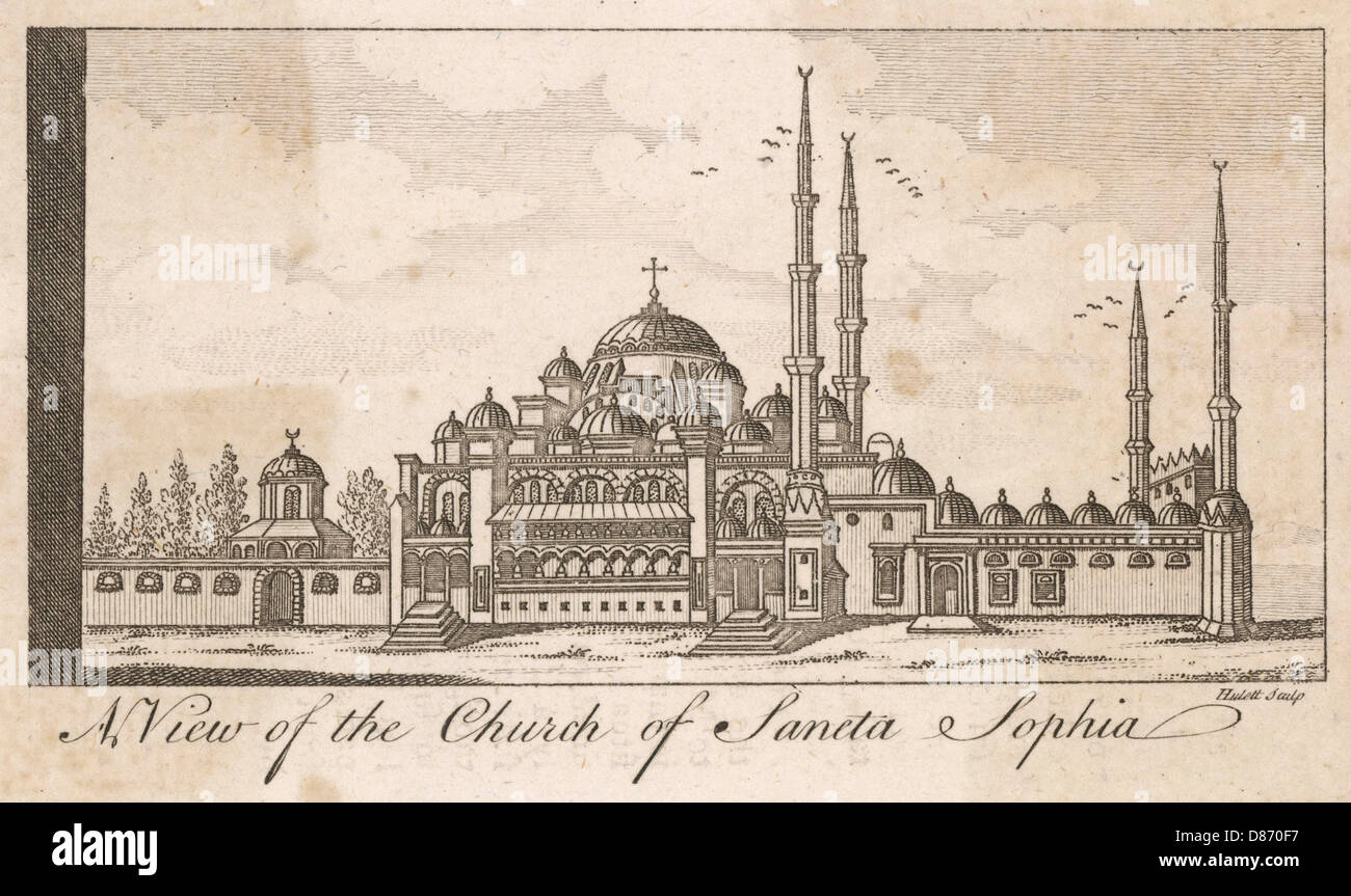 ISTANBUL/SOPHIA/1763 Stockfoto