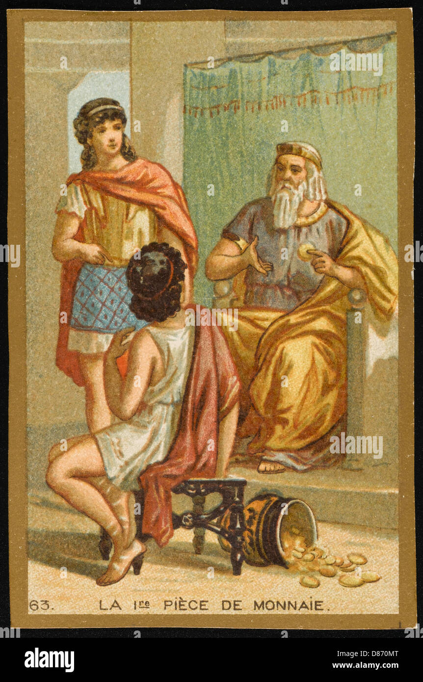 Erste Münze Stockfoto