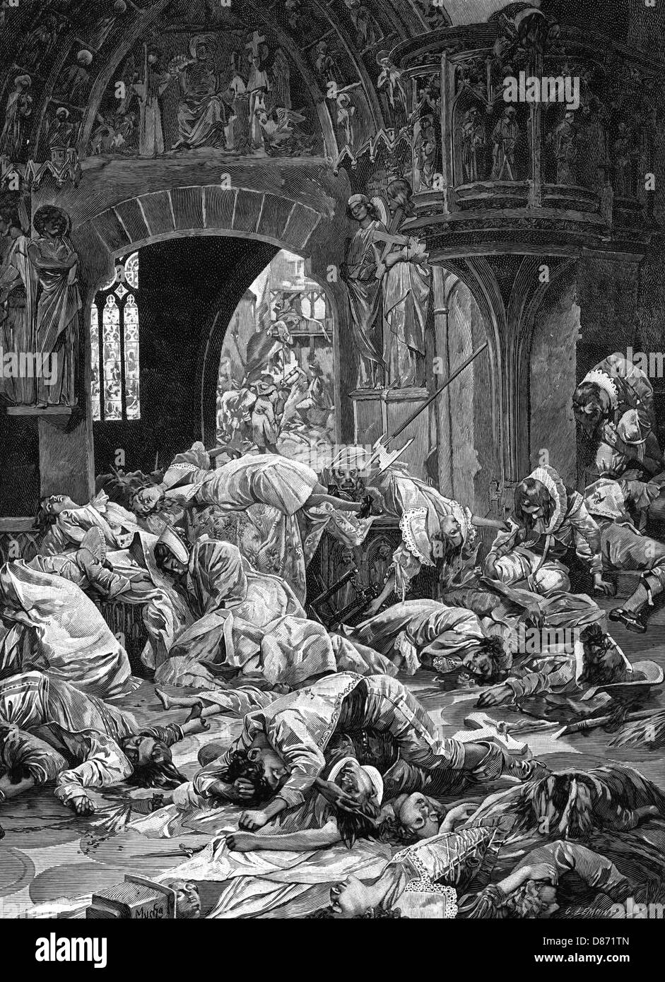 TILLY NIMMT MAGDEBURG Stockfoto