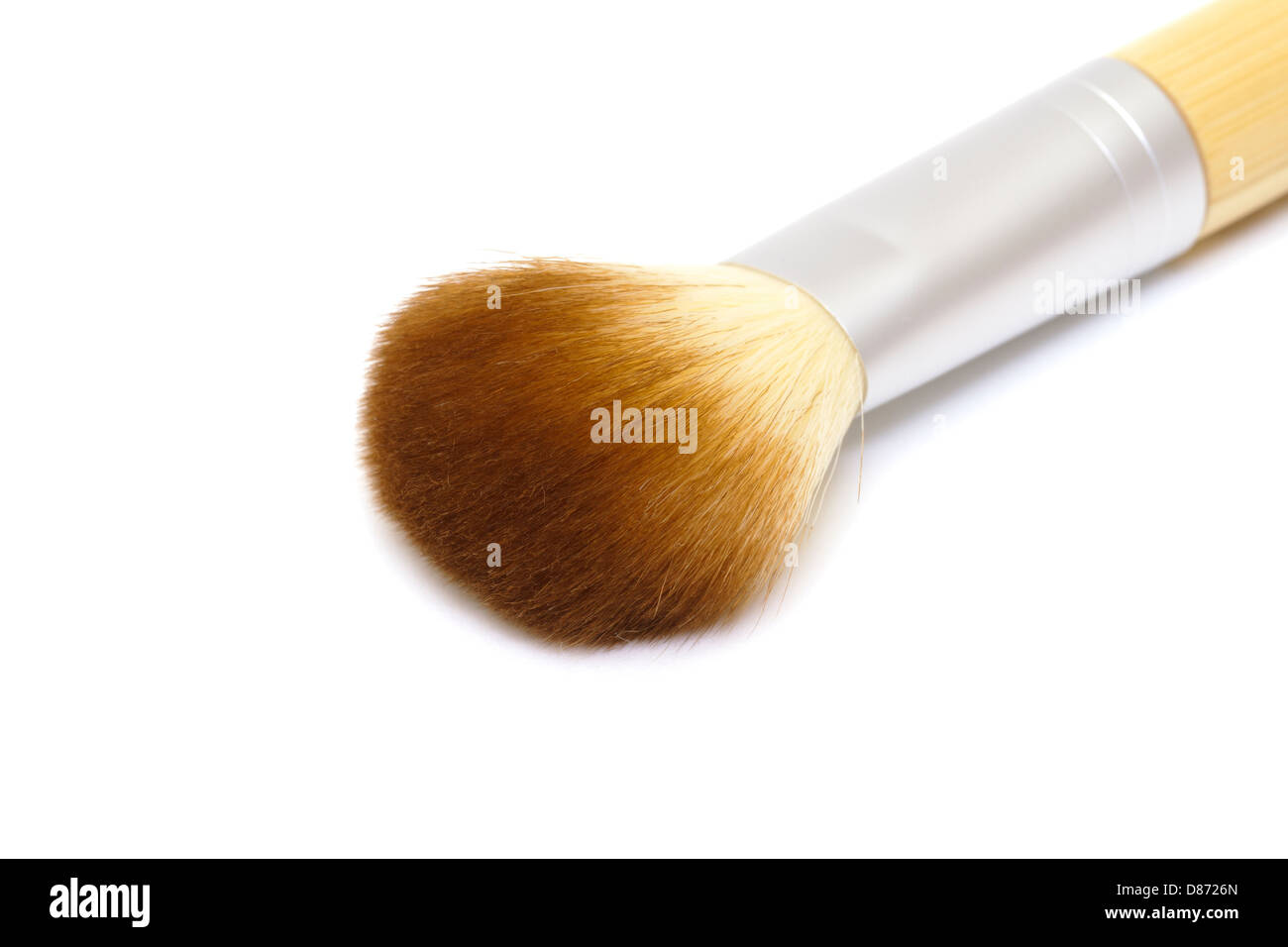 Make-up Pinsel auf weißem Hintergrund Stockfoto