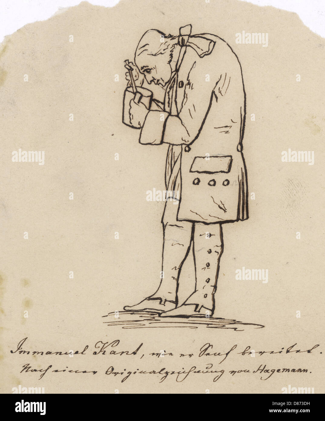 Immanuel Kant Hagemann Stockfoto