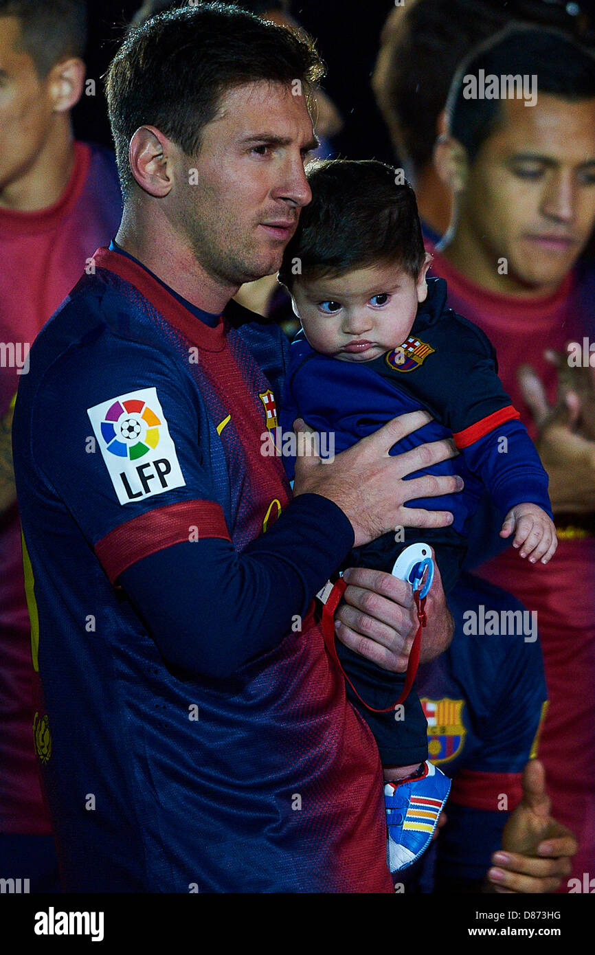Lionel messi and their son Fotos und Bildmaterial in hoher Auflösung