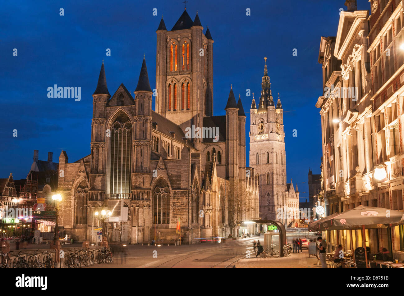 Sint Niklaaskerk St Nikolaus Kirche Gent Belgien Stockfotografie Alamy