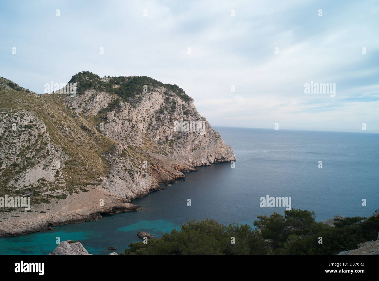Cap Formentor Mallorca Balearen Spanien blaue Lagune Stockfoto