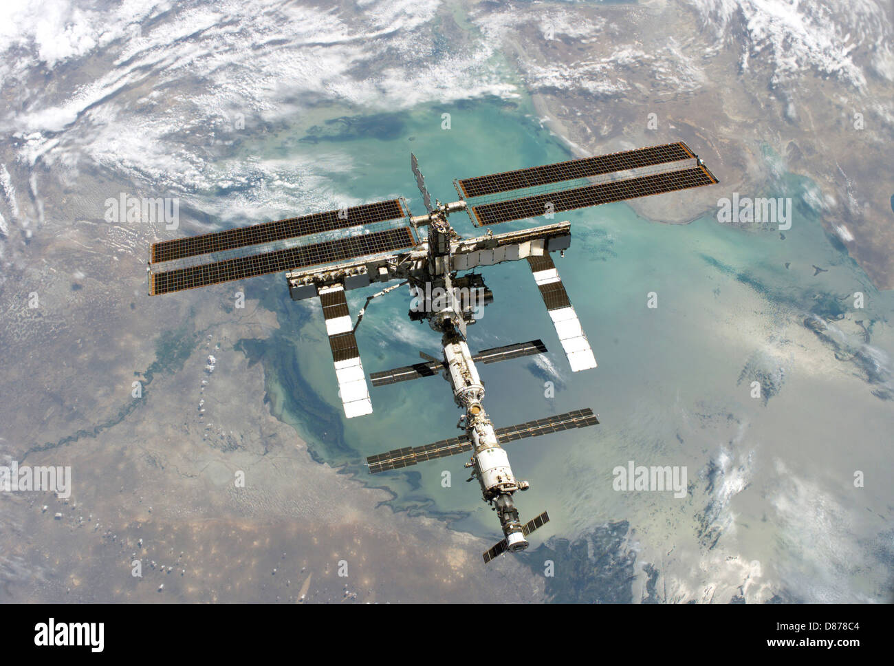 ISS Aug2005.jpg Stockfoto