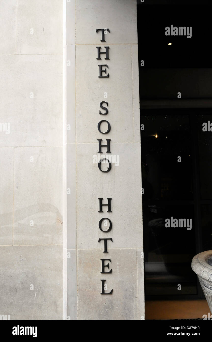 Das Soho Hotel, Soho, London, England Stockfoto