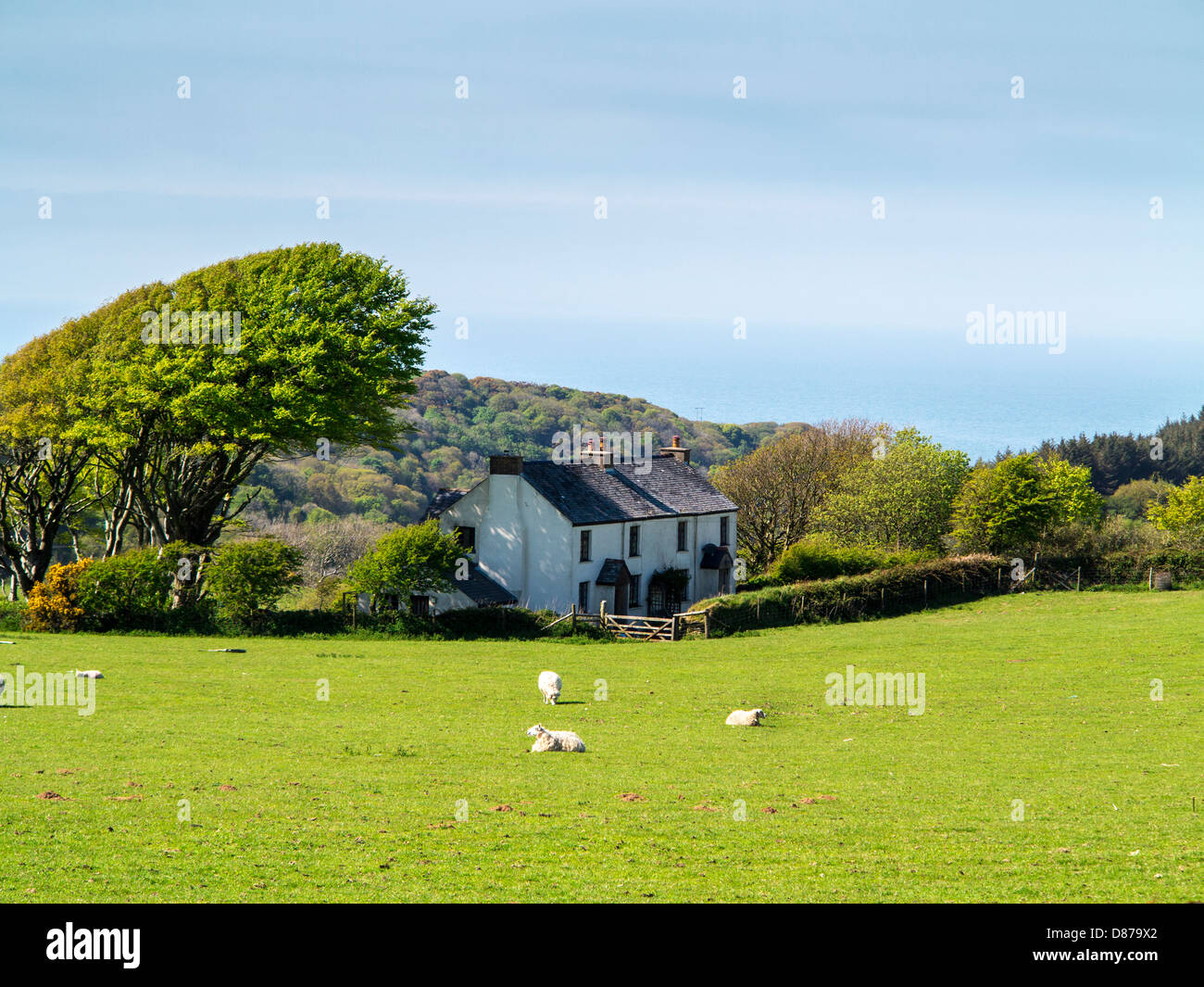 Ländliche Ferienhäuser in der Nähe von Ilfracombe an der Küste von Nord-Devon, Devon, England Stockfoto