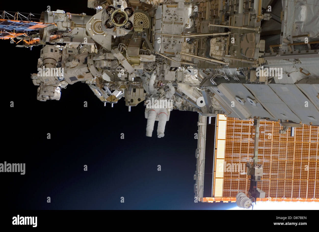STS-118 EVA1 Rick Mastracchio.jpg Stockfoto