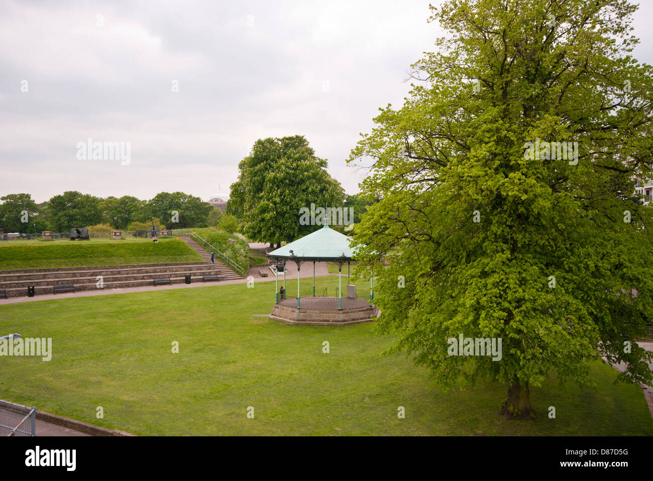 Der Musikpavillon im neuen Taverne Fort Gärten Gravesend Kent UK Stockfoto