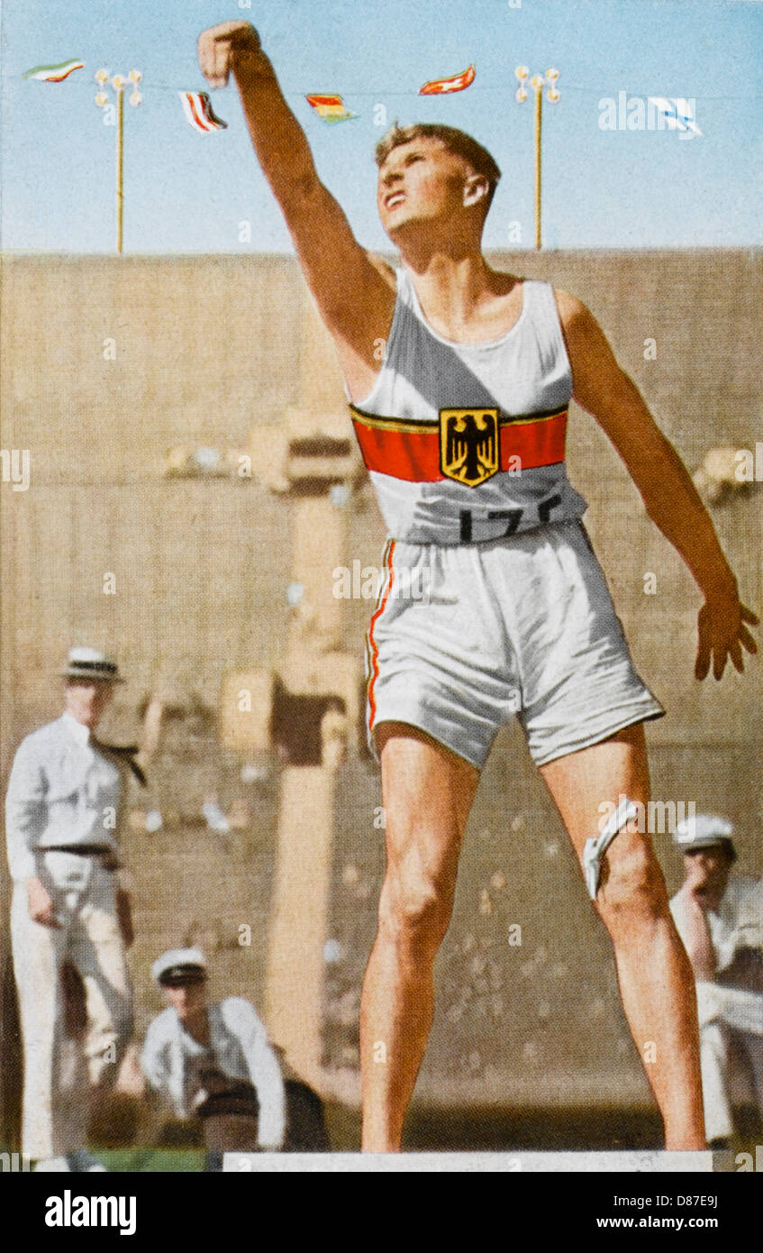 Zehnkampf der Olympischen Spiele 1932 Stockfotografie Alamy