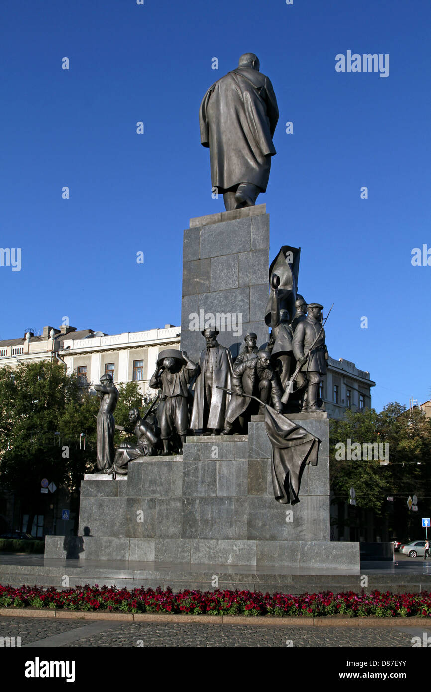 Denkmal für TARAS SHEVCHENKO Charkow UKRAINE 22. Juni 2012 Stockfoto