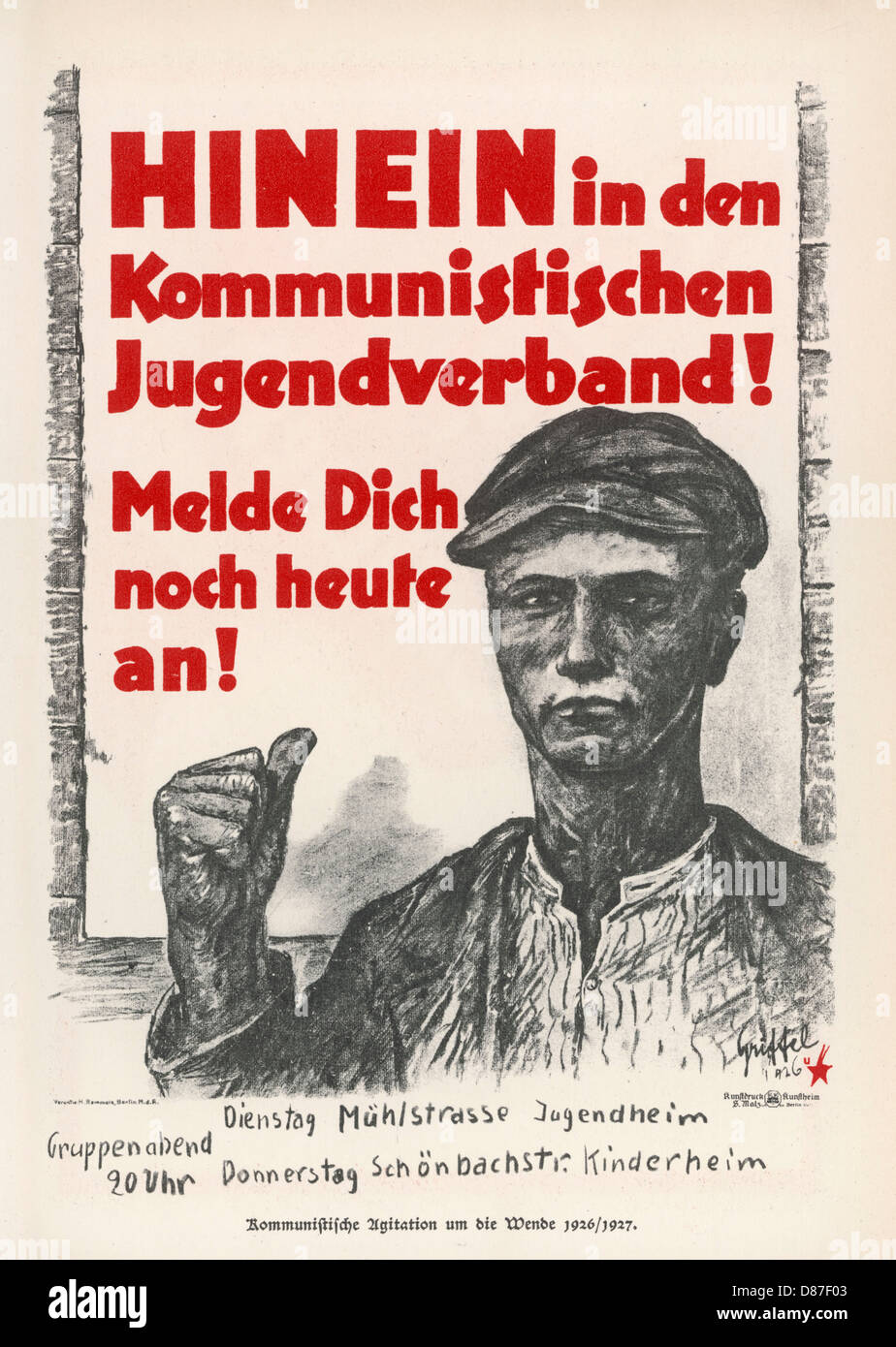 Plakat Der Kommunismus Propaganda Stockfotos Und Bilder Kaufen Alamy