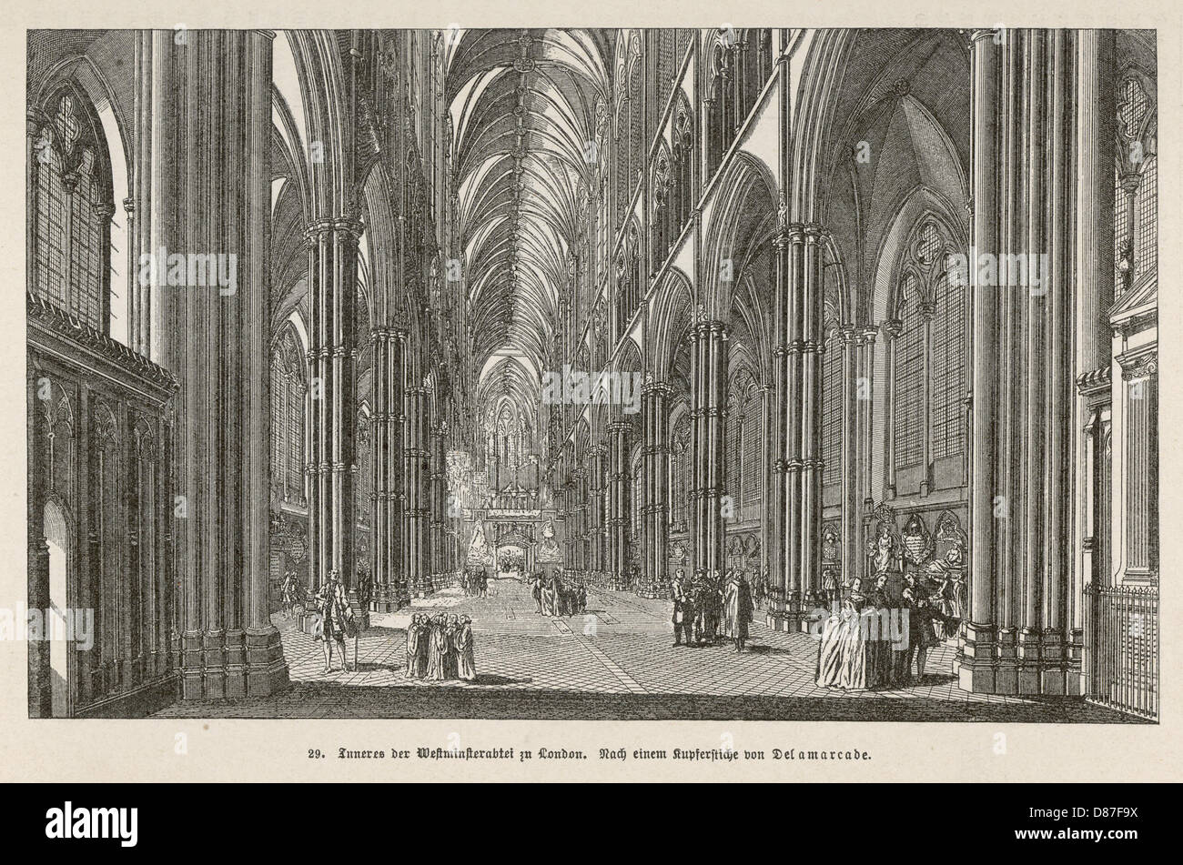WESTMINSTER ABBEY INTER. Stockfoto