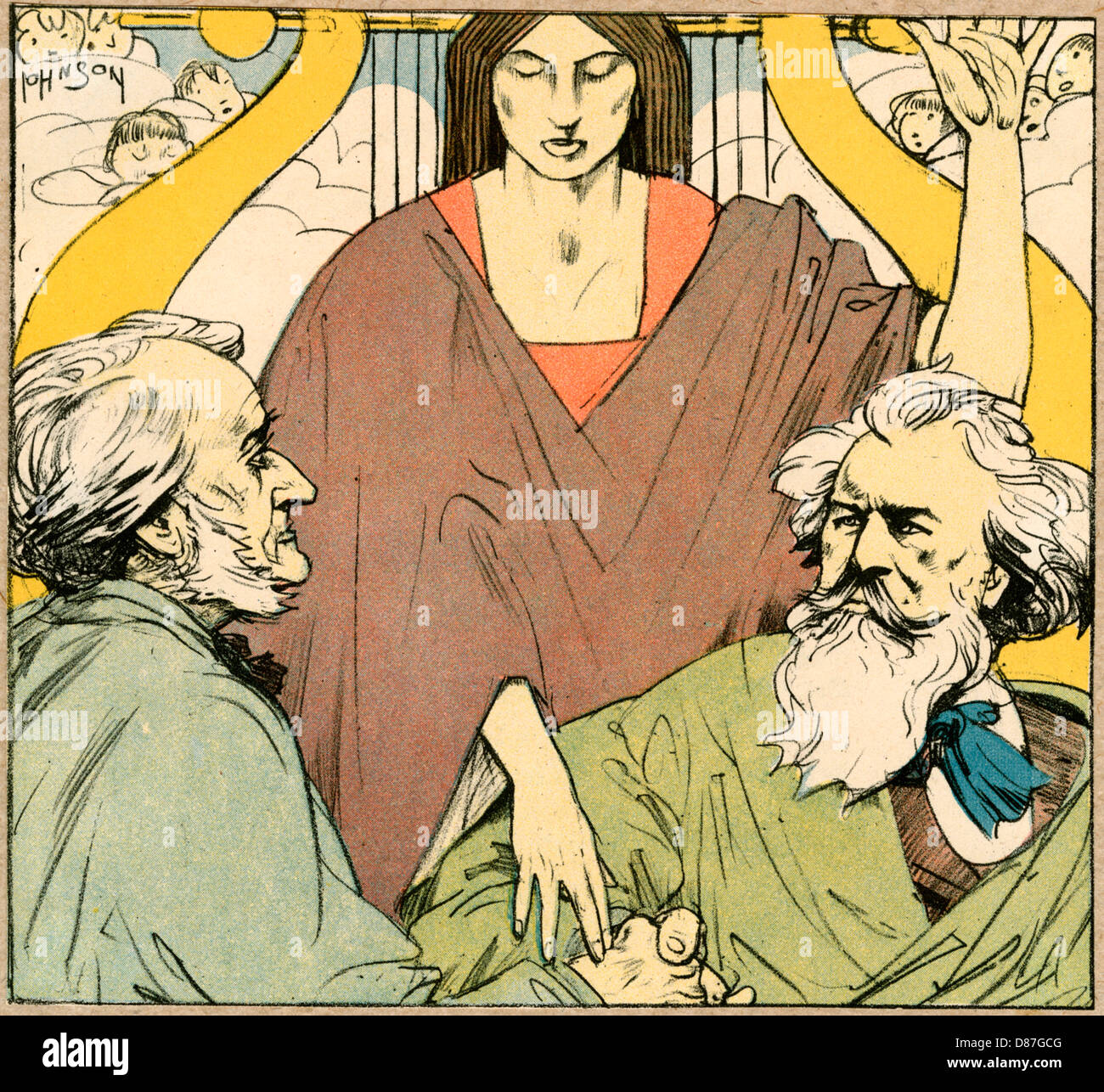 BRAHMS/WAGNER/ABGESTIMMT Stockfoto