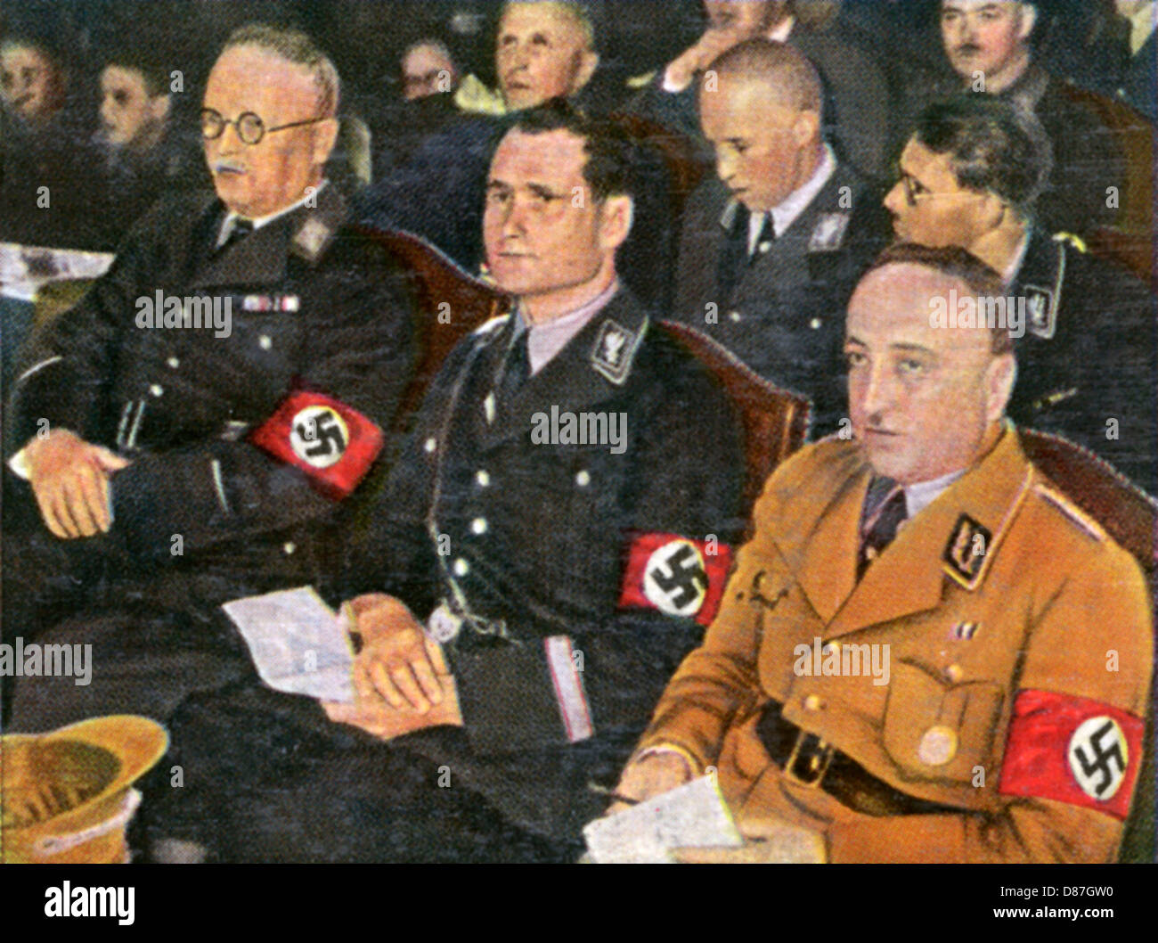 RUDOLF HESS/NAZI-TREFFEN Stockfoto