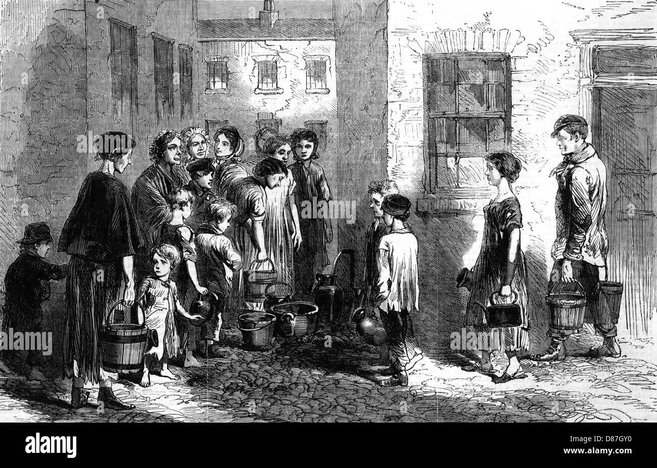 Bethnal Green Water - 1863 Stockfoto