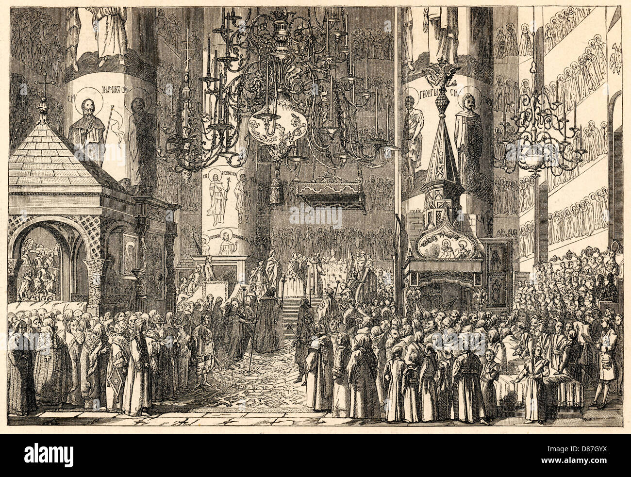 KATHARINA II./KRÖNUNG Stockfoto