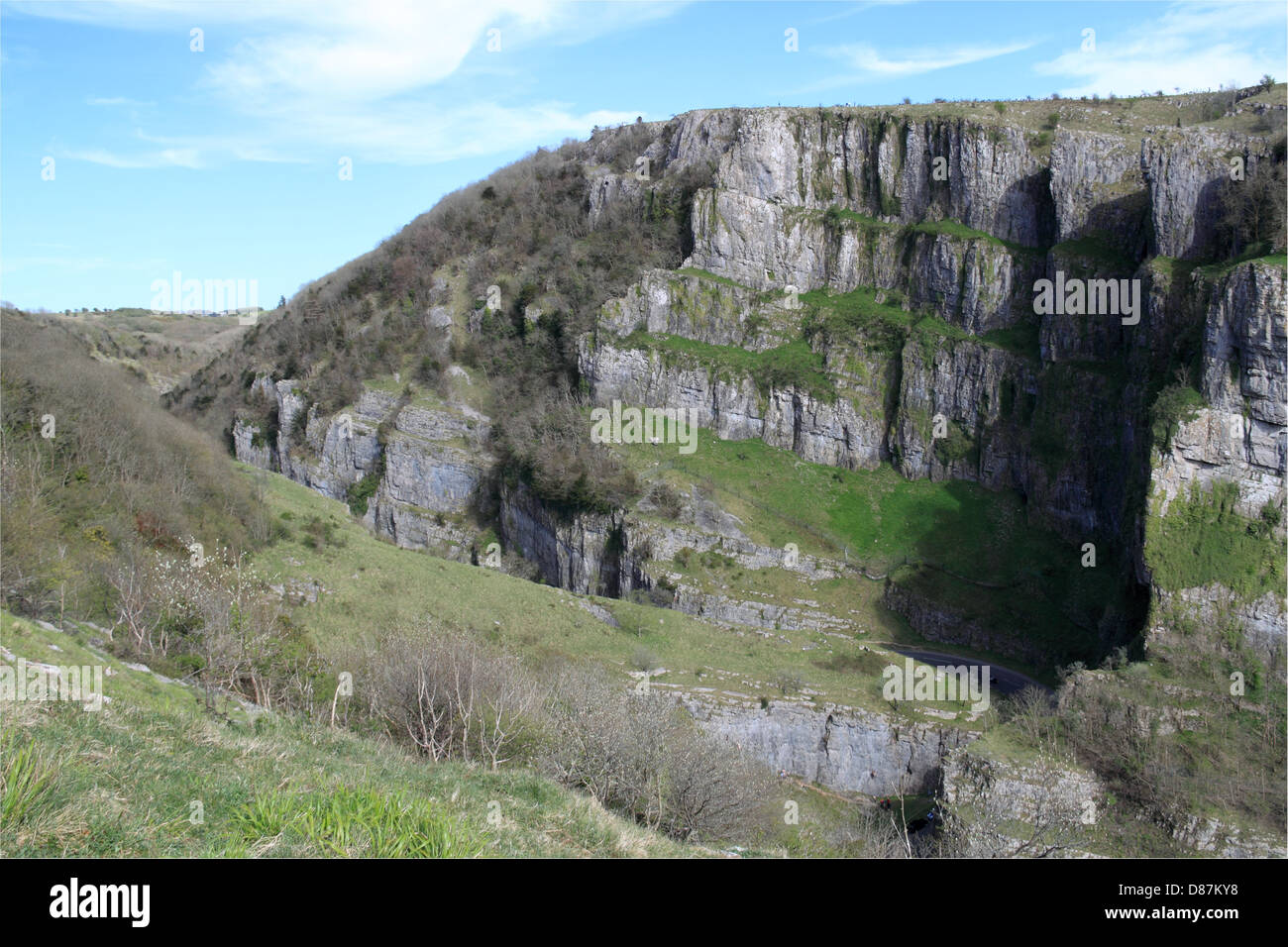 Der Horseshoe Bend und die Pinnacles, Cheddar Schlucht und Höhlen, Somerset, England, Großbritannien, Deutschland, UK, Europa Stockfoto