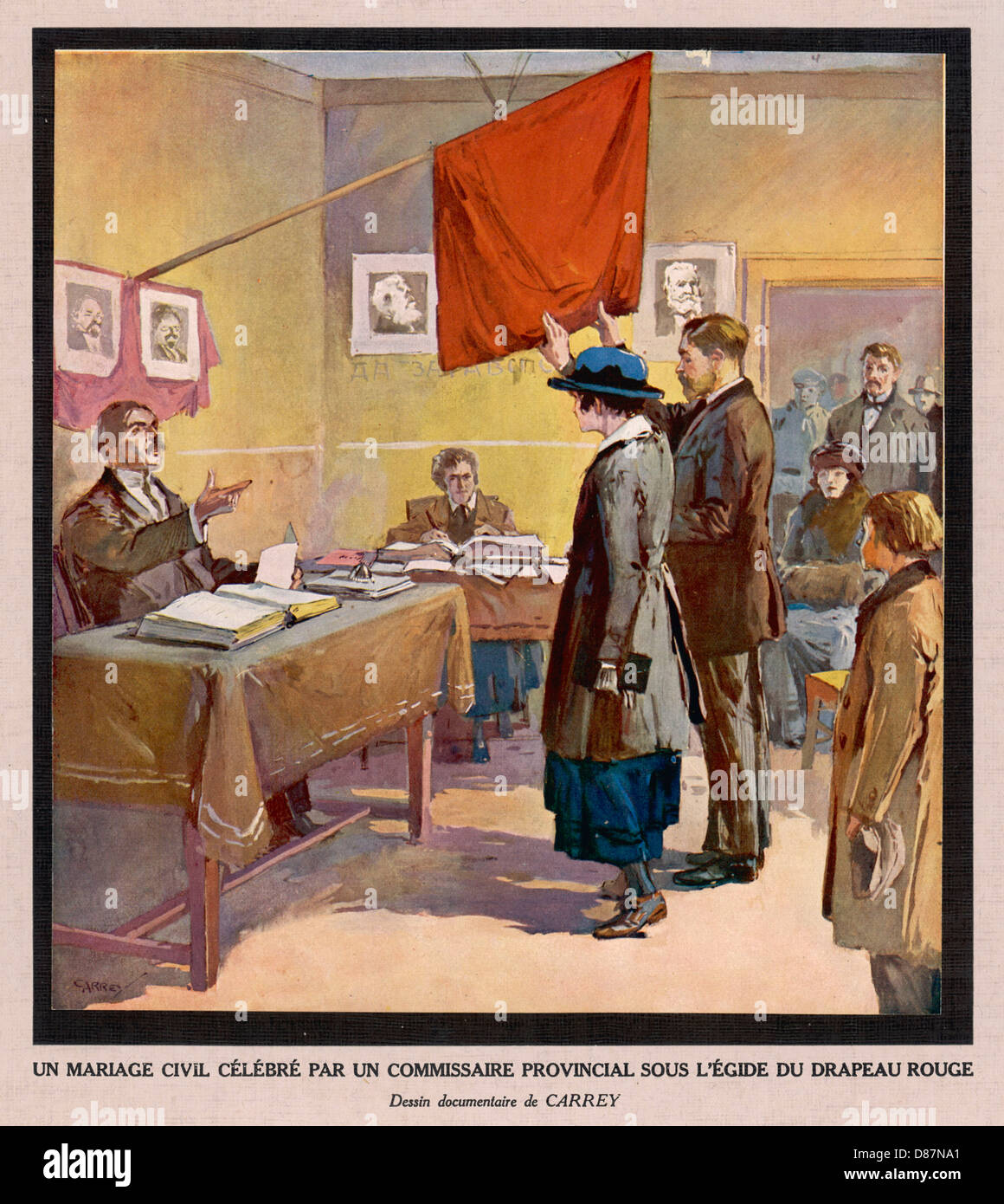 RUSSLAND/1921/EHESCHLIESSUNG Stockfoto