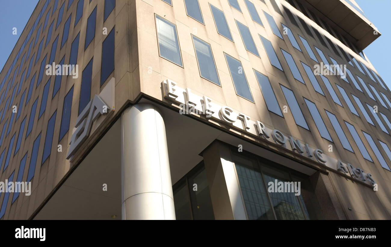 Die Electronic Arts Gebäude befindet sich im Stadtzentrum Montreal, Quebec. Stockfoto