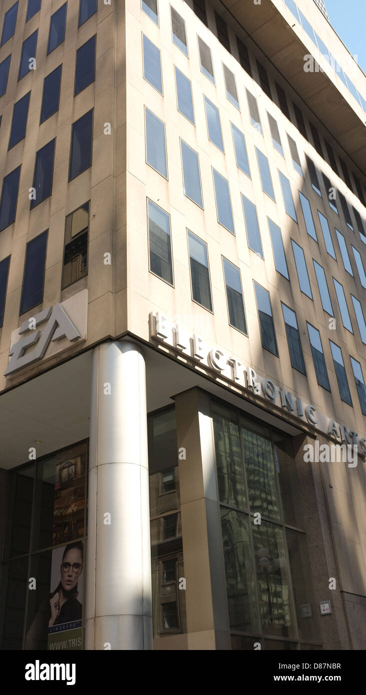 Die Electronic Arts Gebäude befindet sich im Stadtzentrum Montreal, Quebec. Stockfoto